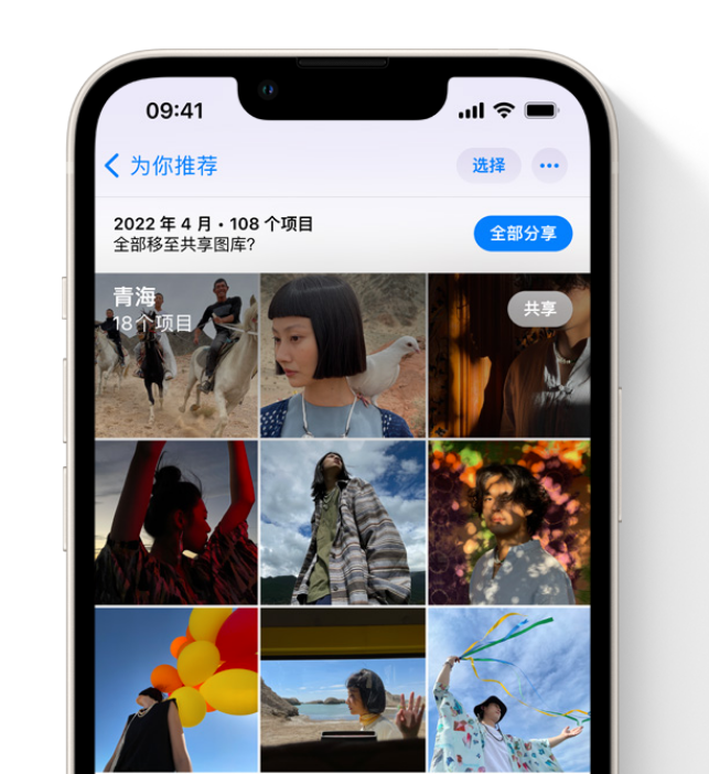 达尔罕茂明安联合苹果维修网点分享在 iPhone 上使用共享图库 