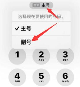 达尔罕茂明安联合苹果14维修店分享iPhone 14 Pro Max使用副卡打电话的方法 